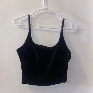 velvet black top